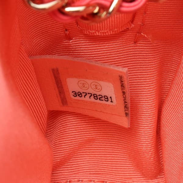 Pre-owned Chanel Lambskin Giant Crystal CC Camera Bag Pink