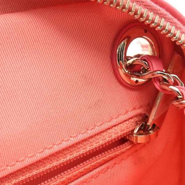Pre-owned Chanel Lambskin Giant Crystal CC Camera Bag Pink