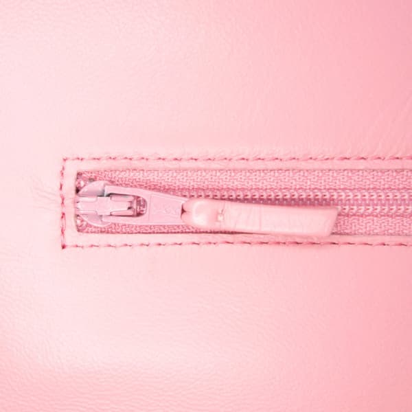 Pre-owned Chanel Embossed Lambskin Camellia Wallet On Chain Pink