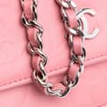 Miniatyrbilde 8 av 10: Pre-owned Chanel Embossed Lambskin Camellia Wallet On Chain Pink
