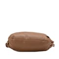 Miniatyrbild 3 av 10: Pre-owned Gucci Medium Leather Interlocking G Braided Strap Crossbody Brown