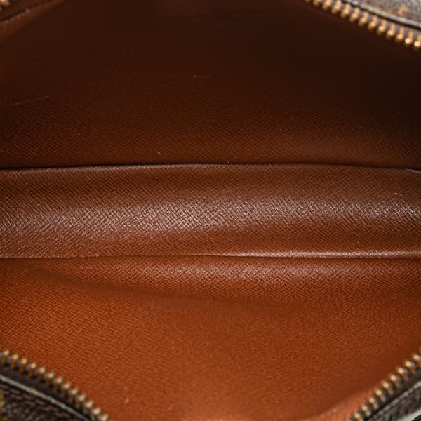 Pre-owned Louis Vuitton Monogram Pochette Marly Bandouliere Brown