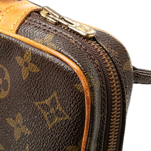 Pre-owned Louis Vuitton Monogram Pochette Marly Bandouliere Brown