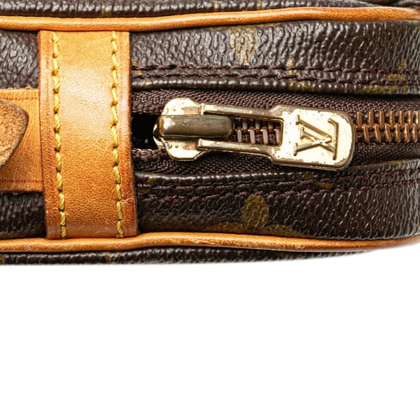 Pre-owned Louis Vuitton Monogram Pochette Marly Bandouliere Brown