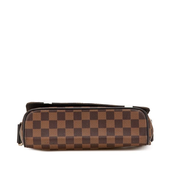 Pre-owned Louis Vuitton Damier Ebene District PM Brown
