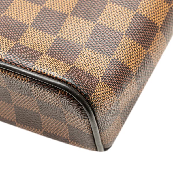 Pre-owned Louis Vuitton Damier Ebene District PM Brown