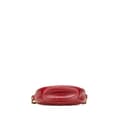 Miniatyrbild 3 av 10: Pre-owned Gucci Mini GG Marmont Matelasse Leather Round Crossbody Red