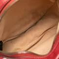 Miniatyrbild 4 av 10: Pre-owned Gucci Mini GG Marmont Matelasse Leather Round Crossbody Red