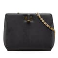Miniatyrbillede 1 af 10: Pre-owned Ferragamo Leather Turnlock Chain Crossbody Black