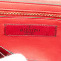 Miniatyrbild 5 av 10: Pre-owned Valentino Leather Rockstud Spike Wallet on Chain Red