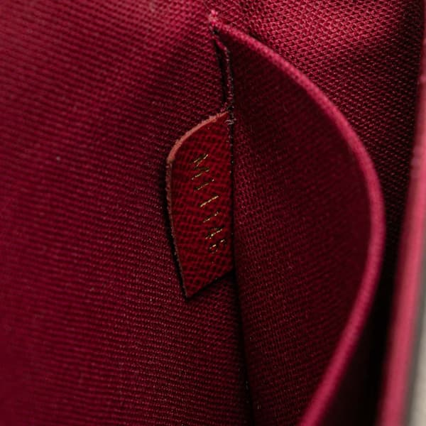 Pre-owned Louis Vuitton Monogram Pochette Felicie Brown