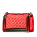 Pikkukuva 2 / 10: Pre-owned Chanel Old Medium Bicolor Quilted Lambskin and Rubber Boy Flap Red