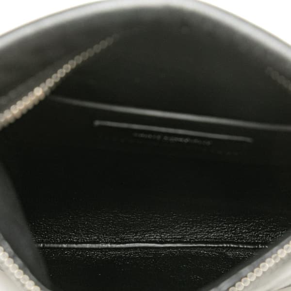 Pre-owned Saint Laurent Antiqued Lambskin Sid Flat Crossbody Black