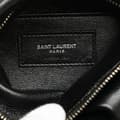 Miniatyrbild 5 av 10: Pre-owned Saint Laurent Antiqued Lambskin Sid Flat Crossbody Black