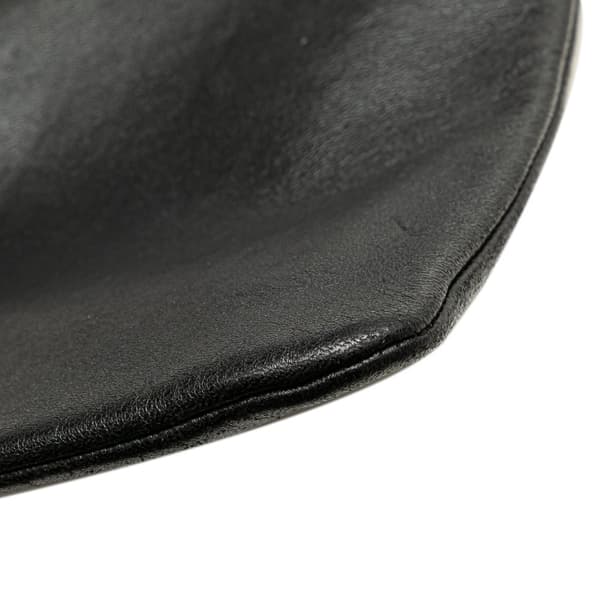 Pre-owned Saint Laurent Antiqued Lambskin Sid Flat Crossbody Black
