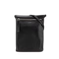Miniatyrbild 1 av 10: Pre-owned Saint Laurent Antiqued Lambskin Sid Flat Crossbody Black