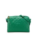 Pikkukuva 1 / 10: Pre-owned Chanel CC Quilted Caviar Camera Bag Green