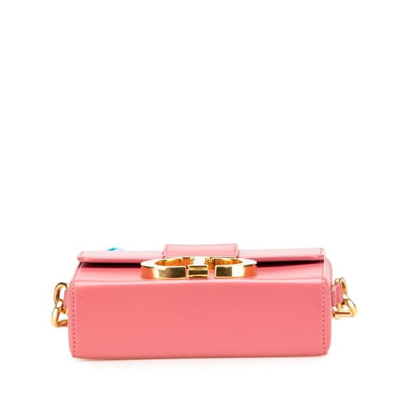 Pre-owned Dior Micro Smooth Calfskin 30 Montaigne Flap Pink
