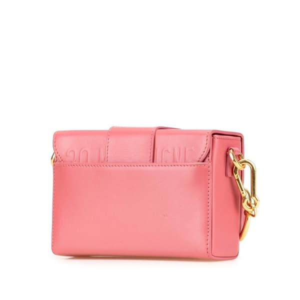 Pre-owned Dior Micro Smooth Calfskin 30 Montaigne Flap Pink