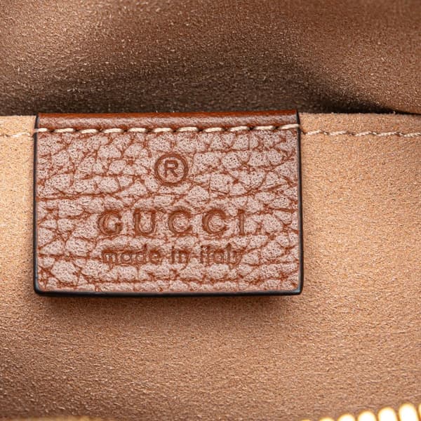 Pre-owned Gucci Mini GG Denim Ophidia Crossbody Blue
