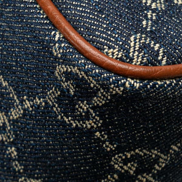 Pre-owned Gucci Mini GG Denim Ophidia Crossbody Blue