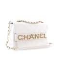 Pikkukuva 3 / 10: Pre-owned Chanel Medium Quilted Calfskin Enchained Flap White