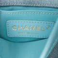 Miniatyrbild 5 av 10: Pre-owned Chanel Mini CC Quilted Denim Crossbody Blue