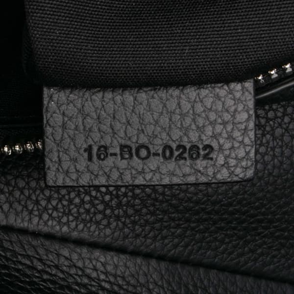 Pre-owned Dior Grained Calfskin Saddle Bag Black