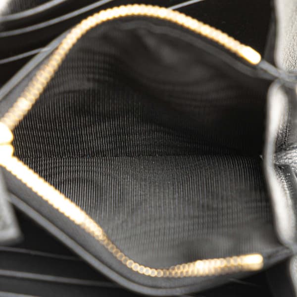 Pre-owned Gucci Medium Calfskin Blondie Wallet on Chain Black