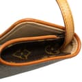 Miniatyrbild 8 av 10: Pre-owned Louis Vuitton Monogram Pochette Twin PM Brown