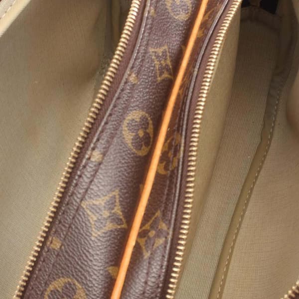 Pre-owned Louis Vuitton Monogram Reporter PM Brown