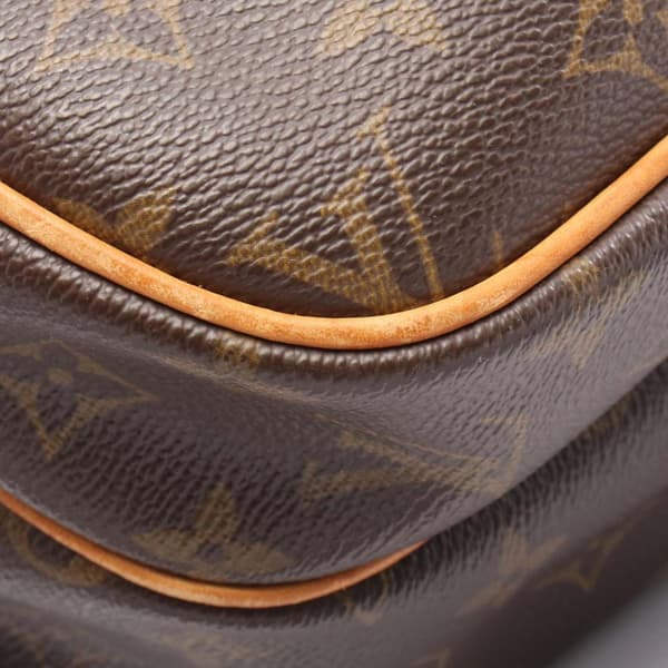 Pre-owned Louis Vuitton Monogram Reporter PM Brown
