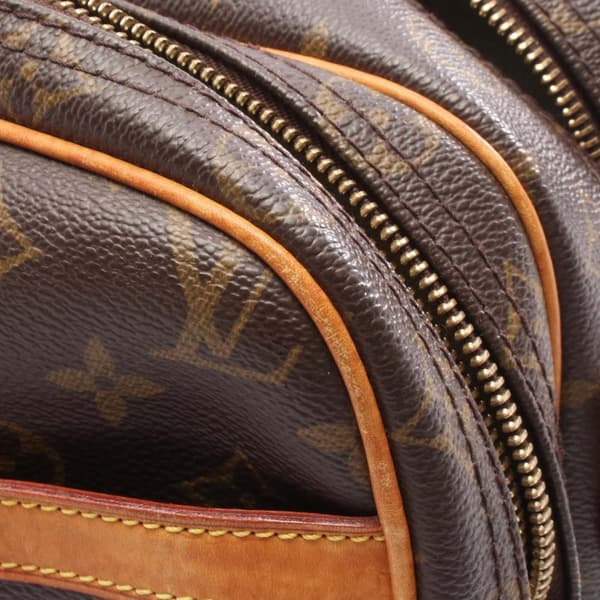 Pre-owned Louis Vuitton Monogram Reporter PM Brown