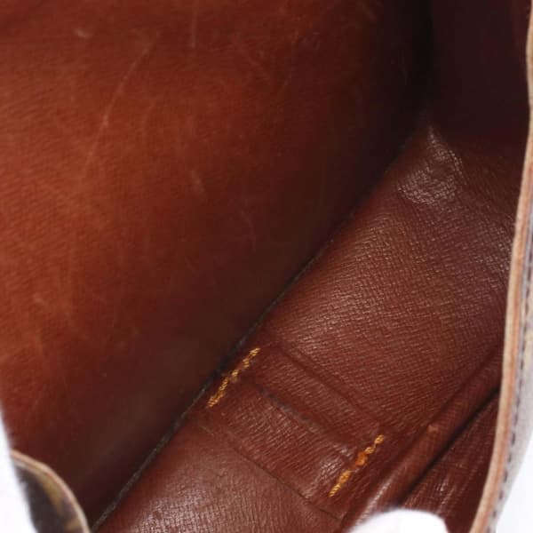 Pre-owned Louis Vuitton Monogram Cartouchiere PM Brown