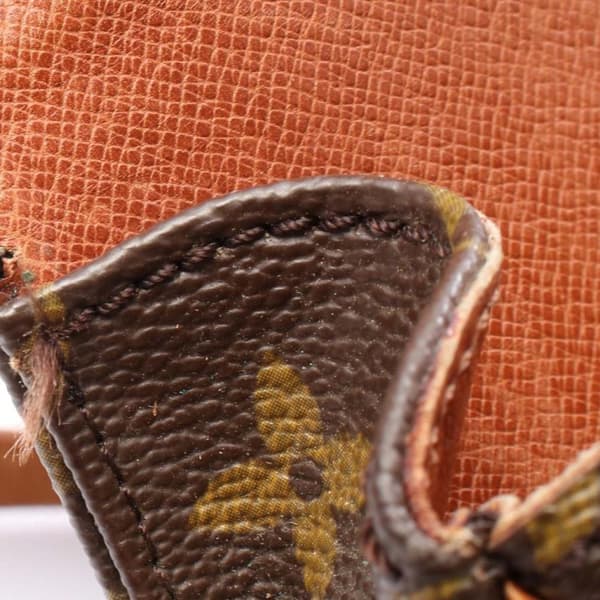 Pre-owned Louis Vuitton Monogram Cartouchiere PM Brown