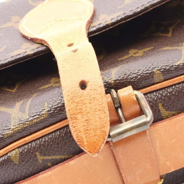 Pre-owned Louis Vuitton Monogram Cartouchiere PM Brown