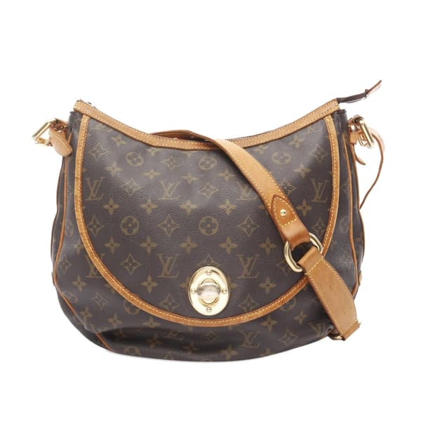 Pre-owned Louis Vuitton Monogram Tulum GM Brown