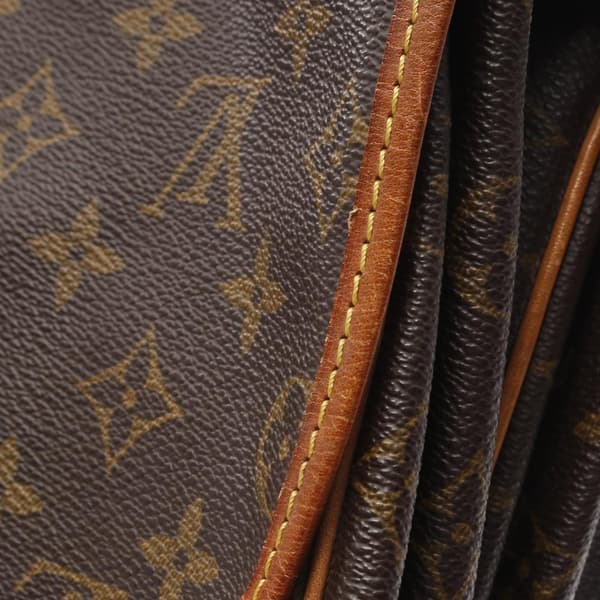 Pre-owned Louis Vuitton Monogram Saumur 35 Brown