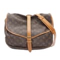 Miniatyrbild 1 av 10: Pre-owned Louis Vuitton Monogram Saumur 35 Brown