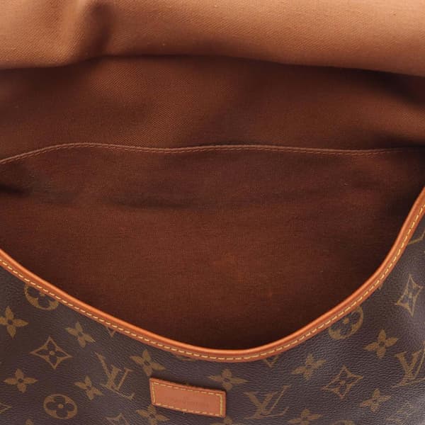 Pre-owned Louis Vuitton Monogram Saumur 35 Brown