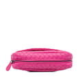 Miniatyrbild 3 av 10: Pre-owned Bottega Veneta Small Calfskin Intrecciomirage Embossed Butterfly Chain Crossbody Pink