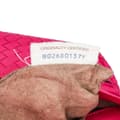 Miniatyrbild 8 av 10: Pre-owned Bottega Veneta Small Calfskin Intrecciomirage Embossed Butterfly Chain Crossbody Pink