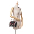 Pikkukuva 10 / 10: Pre-owned Prada Woven Madras Chain Flap Black