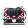 Pikkukuva 1 / 10: Pre-owned Prada Woven Madras Chain Flap Black