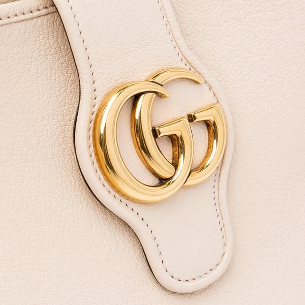 Pre-owned Gucci Medium Leather Aphrodite Crossbody Brown