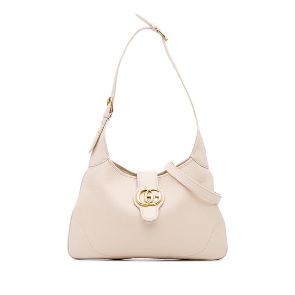 Pre-owned Gucci Medium Leather Aphrodite Crossbody Brown
