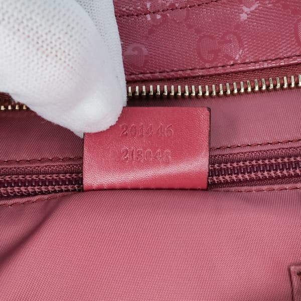 Pre-owned Gucci GG Imprime Crossbody Pink