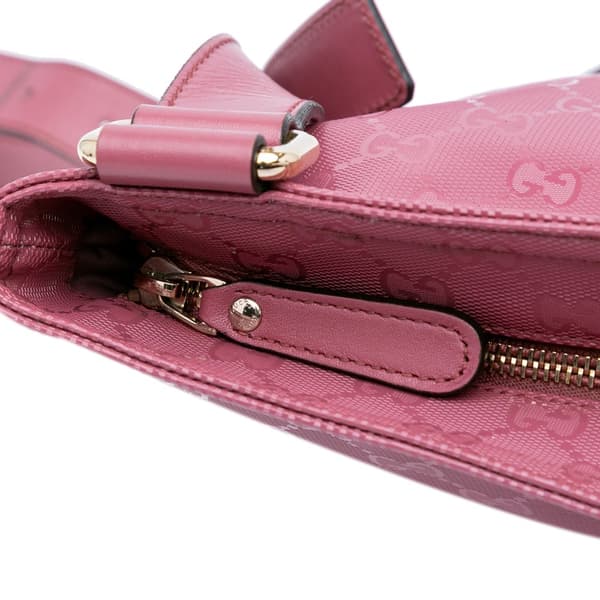 Pre-owned Gucci GG Imprime Crossbody Pink