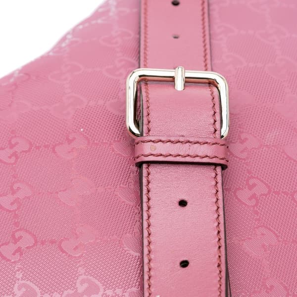 Pre-owned Gucci GG Imprime Crossbody Pink
