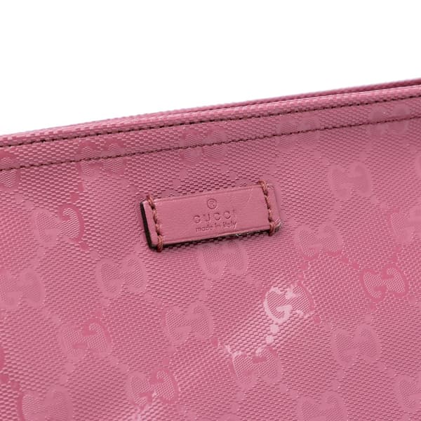 Pre-owned Gucci GG Imprime Crossbody Pink